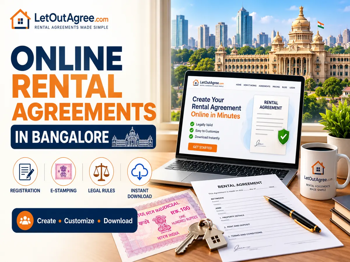 Online Rental Agreement in Bangalore (2026): Registration, e-Stamp & Rules
