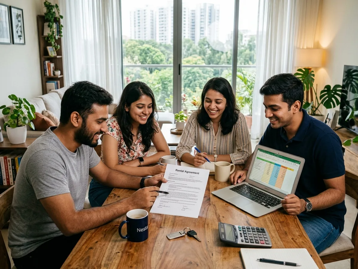 Sharing a Flat with Roommates: How to Draft a Co-Tenancy Agreement & Split Rent / Security Deposit (2026 Guide)