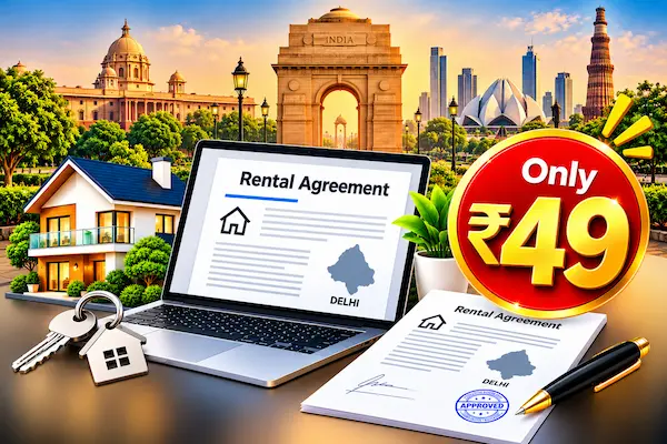 Delhi Gurgaon Noida Rental Agreement ₹49