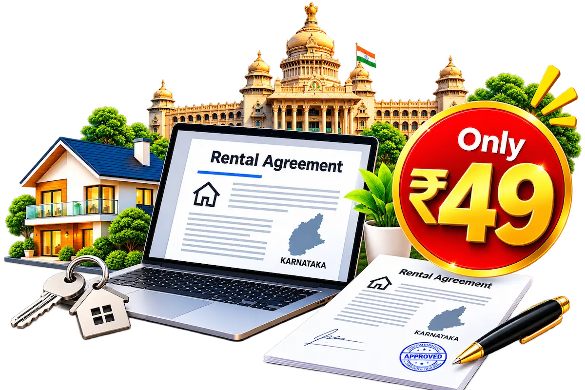 Karnataka Bangalore Rental Agreement ₹49