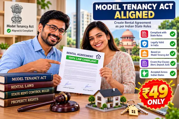 Landlord and Tenant Reviewing Model Tenancy Act Compliant Rental Contract