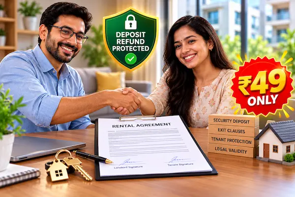 Landlord and Tenant Executing Agreement with Clear Security Deposit Refund Clauses