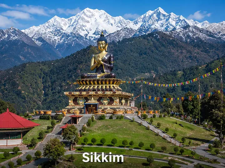 Rumtek Monastery & Kanchenjunga representing Sikkim & Nepali Legal Rental Agreements