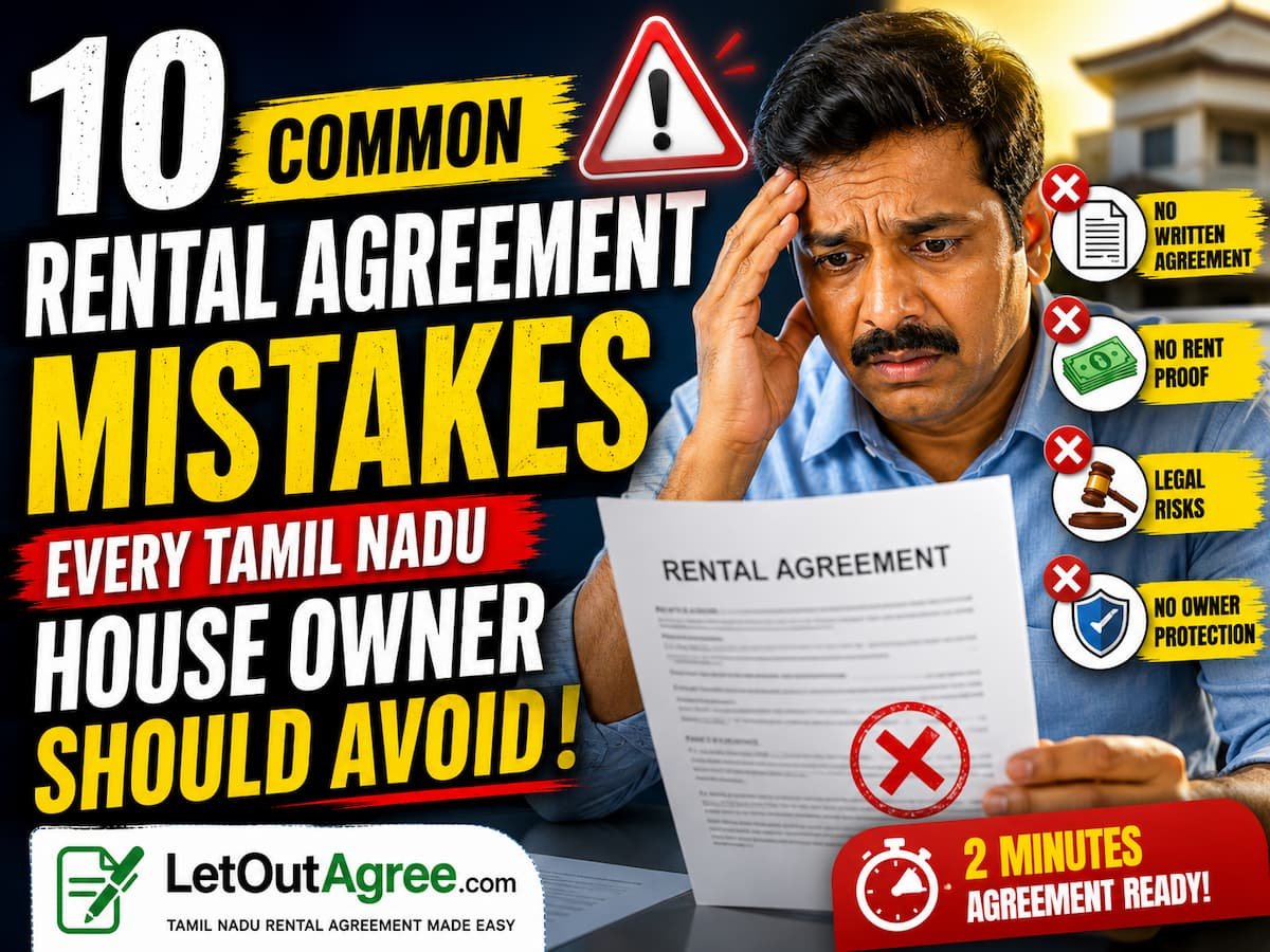 10 Common Rental Agreement Mistakes Every Tamil Nadu House Owner Should Avoid